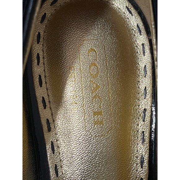 Coach Sheri Black Patent Leather High Heel Pumps Classic Size 8.5 - Picture 3 of 8
